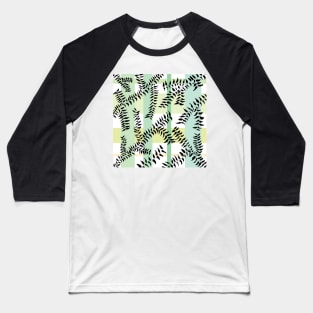 Dark Leaves Baseball T-Shirt